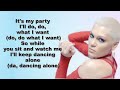 Jessie J - It's My Party (Lyrics On Screen)