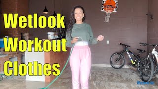 Wetlook Workout Clothes | Wetlook Sporty Pants | Wetlook Girl Sweatshirt