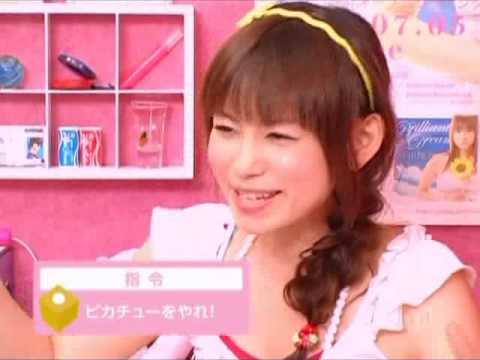 Shoko Nakagawa and Aya Hirano mimicing pikachu