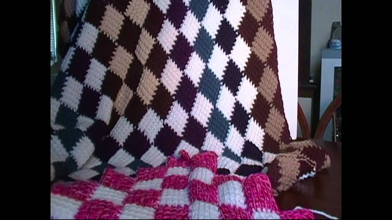 Entrelac Crochet Blanket Introduction - YouTube