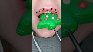 Asmr Satisfying Eating Marzipan Christmas Tree