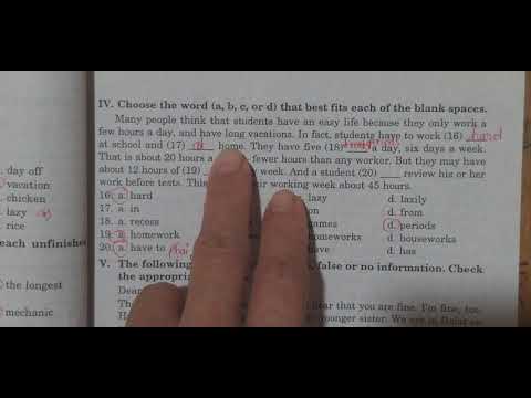 Tiếng Anh 7 Unit 7 The world of work Giải sách trắc nghiệm Mai Lan Hương (màu xanh) Test 1