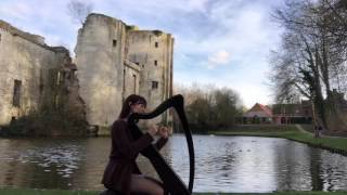 Harp Music - Harp playing in the wind - Medieval Improvisation (played on Camac Bardic 27 harp)