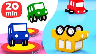 4 Küçük Araba ile çizgi film - seçkin bölümler! Bebekler için eğitici lar - Türk