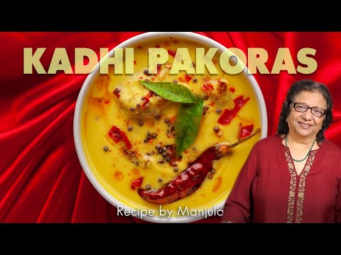 Kadhi Pakoras Recipe by Manjula Indian Vegetarian Cuisine punjabi...
