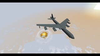 B-52 Nuclear Test Flight With Mcheli Overdrive & Hbms Nuclear Tech Mod In Minecraft