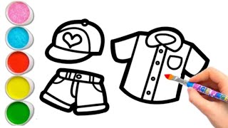 How To Draw Cute Dress For Kids Easy Unicorn Drawing Colouring Painting For Toddlers.