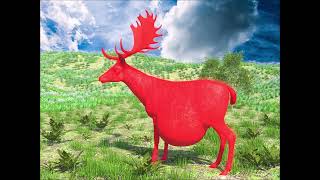 Animation Test - Fallow Deers Belly B Inflatable