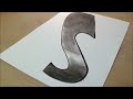 Trick Art Drawing How To Draw 3d Letter S Anamorphic images Trick Art Drawing How To Draw 3d Letter S Anamorphic