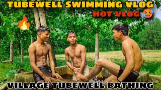 New Tubewell Swimming Bathing Vlog Tubewell Swimming Pool In India Swimming Village In Desi