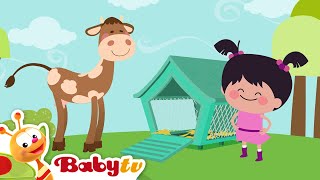Little Lola Visits The Farm Cow   Farm Animals   Videos For Toddlers Cartoons