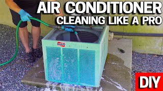 Central Air Conditioner Condenser Cleaning - How To - Make it COLD again!