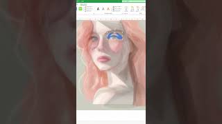 엑셀로 사실적인 인물화 그리기 Drawing A Realistic Portrait In Excel