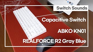 Abko Kn01 Vs Realforce R2 Gray Blue Typing Sounds