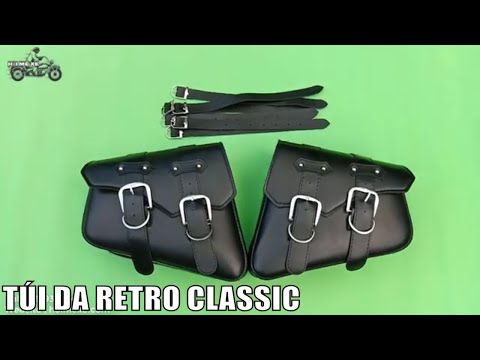 Cặp Túi Da Treo Xe Motor Phong Cách Retro Classic, Cafe Racer