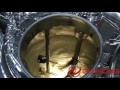 Video YX-2000L  jacketed vacuum mixing tank with anchor agitator and Teflon wipers