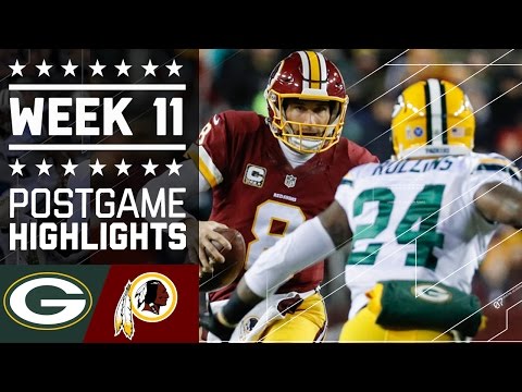Packers Vs Redskins Nfl Week 11 Game Highlights Packers Vs Redskins Nfl Week 11 Game Highlights