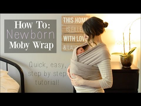 how to wrap a moby baby wrap