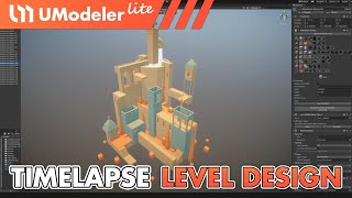 UModeler Lite : Timelapse Video of Level Design in Unity