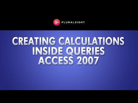 Access 2007 Tutorial - Creating Calculations Inside Queries