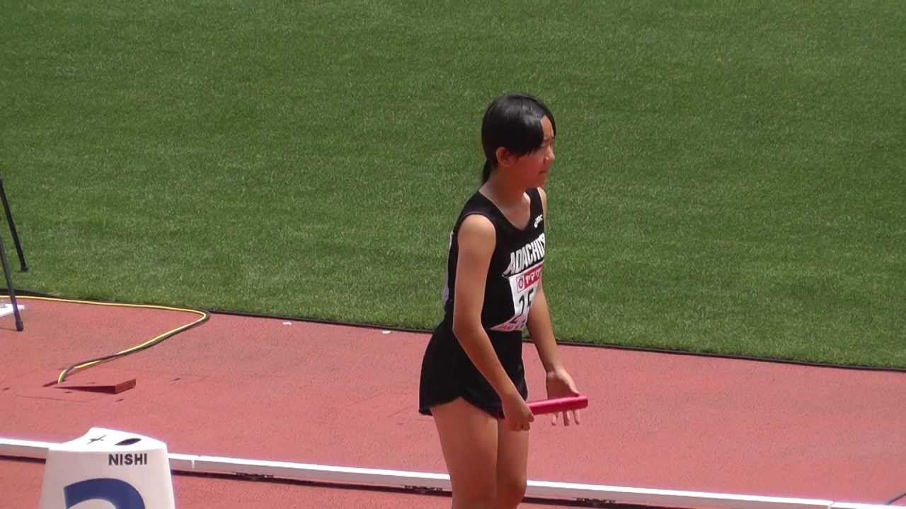   中学生女子 4x100mR リレー 第1組 日本陸上 サブイベント