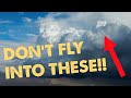 Why are cumulonimbus clouds dangerous?