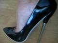 highest high heels 7 inch 18cm dangling