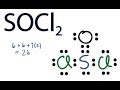 SOCl2 Lewis Structure - How to Draw the Lewis Structure for SOCl2
