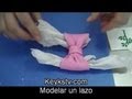 Cómo hacer un lazo de fondant o masa elástica. Fondant ribbon