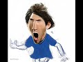 Speed Painting : Caricatura de Lionel Messi