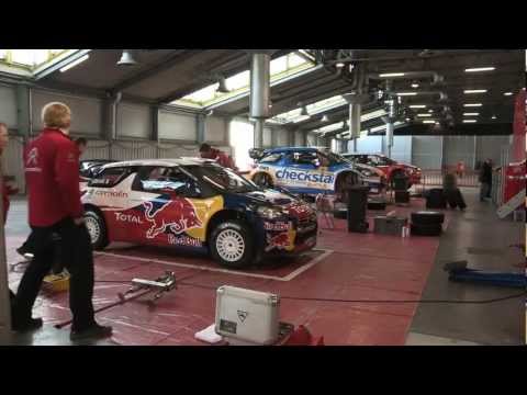 Pedersoli's DS3 WRC Jump and Drift on Motorshow Gravel 