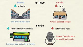 Aprender Español: Adjetivos Cambian De Significado Delante Y Detrás Del Nombre (Nivel Intermedio)