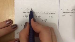 345 Ayt Matematik Fonksiyonlar Test-1 Anlatımlı Çözümleri 2018-2019 Basım