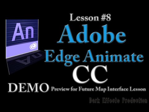 Adobe Edge Animate - Preview for Future Map Interface Lesson