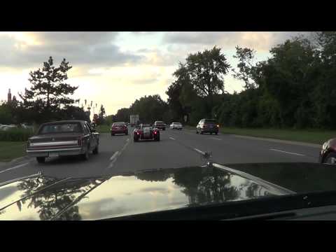 Cruising Woodward in a 1973 Chrysler NY Aug 16th 2013 Pt 5