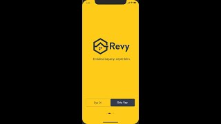 1- Revy Mobil Uygulama Ana Sayfa