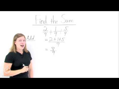 How Do You Add Fractions With the Same Denominator?