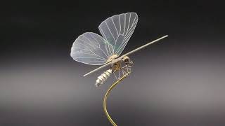 Watch Parts Butterfly No 7 With Recycled Etched DVD Wings