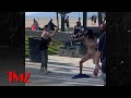 Naked Woman Gets Into Barbaric Fight in Venice Beach, Spiked Clubs Used | TMZ