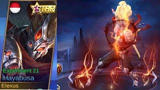 Hayabusa Annual Starlight Skin Experiment 21 Gameplay (Better Than Epic/Legend?) - Mobile Legends