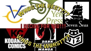 Top 6 - Best Manga Publishers!