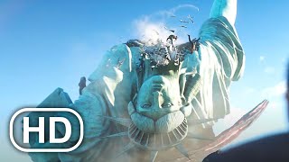 Monster Army Destroy Statue Of Liberty Cinematic Battle (2024) 4K Ultra Hd