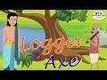 The Honest Woodcutter Story In English | ईमानदार लकड़हारा | English Moral Stories For Kids