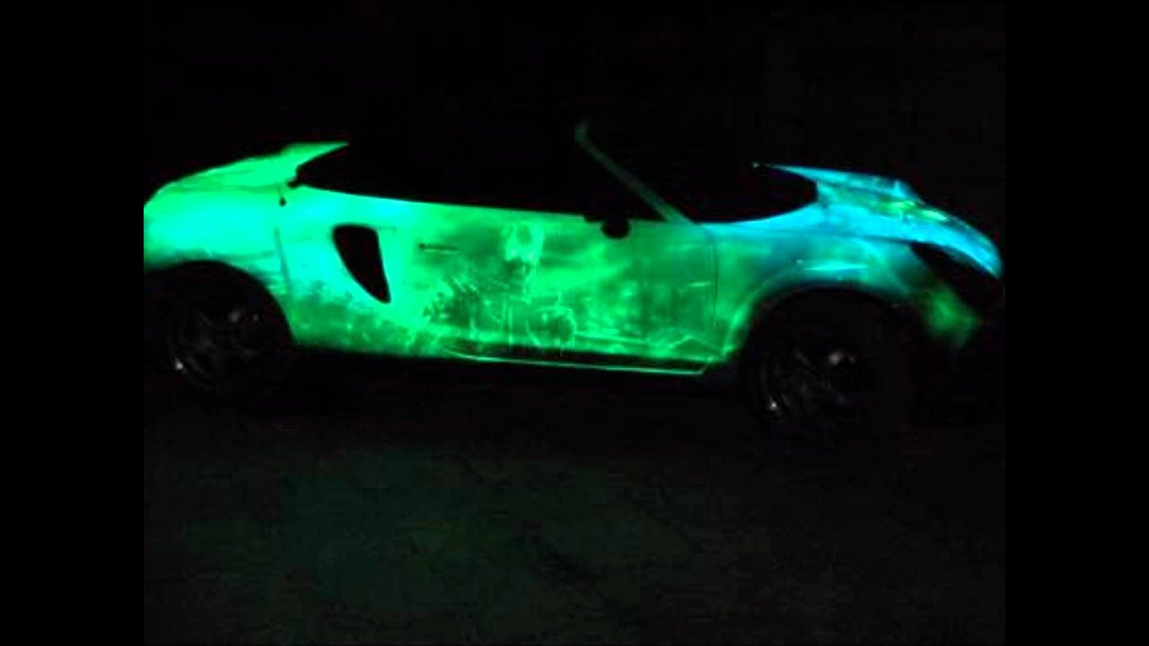 Glow in the Dark Car Advertisement - YouTube