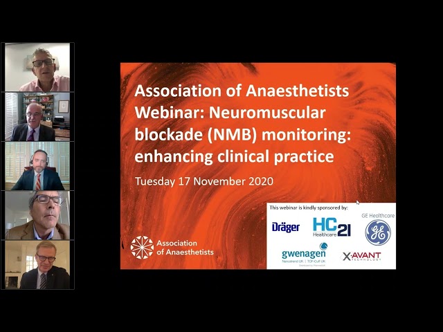 Watch PART 5 - Q&A: Neuromuscular Blockade (NMB) Monitoring on YouTube.