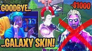 Ninja Reports RICHEST Hacker Using the Galaxy Skin! - Fortnite Best and Funny Moments