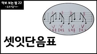 셋잇단음표 치는 방법/ 악보보는법 22 / 음악이론