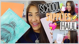 Back to School Supplies HAUL 2015 - 2016! ♡ xlivelaughbeautyx