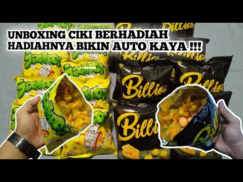 Unboxing Ciki Berhadiah Uang Ciki Jackpot vs Ciki Billion | Ciki Berhadiah Uang Auto Kaya !!!