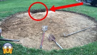 Comenzaron excavando un circulo en su jardín y terminaron con esta impresionante y magnifica obra.